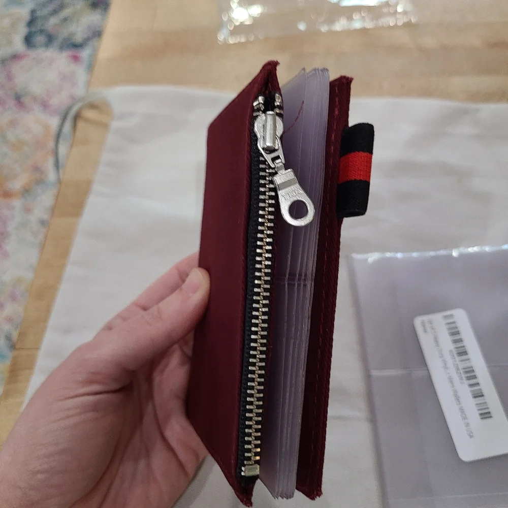 Passport Sized TN Wallet Insert For Travelers Notebook W Extra Card Holders - Picture 1 of 6